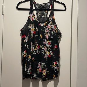 Express floral tank top